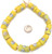 Short strand Handmade matching Yellow African Krobo recycled glass beads-Ghana