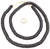 Ghana Krobo Black recycled Glass Disk African trade beads Ghana Krobo Black recycled Glass Disk African trade beads