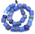 Antique Russian blue Faceted Glass African Trade beads [00685]