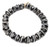 27 black multi Ghana Handmade Bicone recycled Glass African Trade beads-Ghana