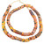 Ghana Handmade Orange multi Ankara Recycled glass African trade beads
