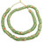 Ghana Handmade Olivine Green multi red eye Recycled glass African trade beads [01817]