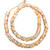 Ghana Handmade white multi eye Recycled glass African trade beads