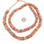 Ghana Handmade Coral Red multi Recycled glass African trade beads Ghana Handmade Coral Red multi Recycled glass African trade beads