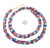 Ghana Handmade dark blue multi Recycled glass African trade beads Ghana Handmade dark blue multi Recycled glass African trade beads