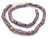 Ghana Handmade dark blue multi Recycled glass African trade beads Ghana Handmade dark blue multi Recycled glass African trade beads