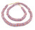 Ghana Handmade red, white, and blue multi Recycled glass African trade beads [02001]