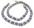 Ghana Handmade Charcoal muti Recycled glass African trade beads [02012]