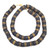 Ghana Handmade Recycled black multi glass African trade beads