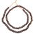 Ghana Handmade brown multi Recycled glass African trade beads [02020]