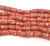 Ghana Handmade Coral Red Recycled glass African trade beads [02030]