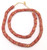 Ghana Handmade Coral Red Recycled glass African trade beads [02030]