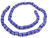 Ghana Handmade blue multi Recycled glass African trade beads Ghana Handmade blue multi Recycled glass African trade beads