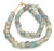 African translucent Blue multi handmade Ghana glass beads
