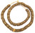 Strand of brown multi banded Ghana Krobo recycled glass beads Strand of brown multi banded Ghana Krobo recycled glass beads
