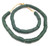 Strand of Dark Kelley Green Ghana Krobo recycled glass beads Strand of Dark Kelley Green Ghana Krobo recycled glass beads