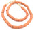 Strand of Orange multi Ghana Krobo recycled glass beads Strand of Orange multi Ghana Krobo recycled glass beads