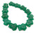 12 Vintage green frog Czech glass beads