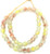 Red and Yellow Multi colored clear Krobo recycled Glass African trade Beads-Ghana  [9935]