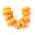  9 pcs of African Copal Antique amber trade beads