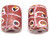 2Tic tac toe Rare Antique Venetian  trade beads
