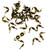 36 Bronze  Bead Tip-Jewelry Supplies
