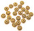 24 Antique Gold Flower Beads Metal 6mm Beads 24 Antique Gold Flower Beads Metal 6mm Beads