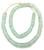 Minty Green Rondelle Krobo Recycled Glass African trade beads-Ghana