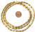 Ethiopian Authentic Natural Brass rice shaped African trade beads