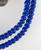 cobalt blue white heart African glass trade beads