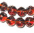 fine Czech handmade glass amber lampwork beads