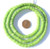 Apple Green Ghana Krobo recycled Glass Disk African trade bead