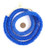 213 Blue African Krobo glass bead disk