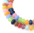 Multi color Vintage Czech glass molded beads