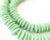 Ghana Ashanti handmade Recycled Glass Opaque Apple Green Disk Beads-Ghana Ghana Ashanti handmade Recycled Glass Opaque Apple Green Disk Beads-Ghana