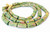 Old Rare Antique Venetian Green Fancy Eye Wound Glass African Trade Beads Old Rare Antique Venetian Green Fancy Eye Wound Glass African Trade Beads