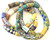 Handmade Krobo bead Ghana Fancy Happy Summer multi bracelet-African Trade Beads-Ghana