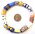 Handmade Krobo bead Ghana Fancy Happy Summer multi bracelet-African Trade Beads-Ghana