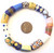 Handmade Krobo bead Ghana Fancy Happy Summer multi bracelet-African Trade Beads-Ghana