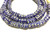 Fine Handmade Dark Blue Multi Krobo Recycled Glass African Trade Beads-Ghana