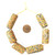 Antique mustard yellow mixed old glass Venetian trade beads