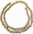 Ghana Fancy Brown Turquoise recycled glass handmade African Trade beads