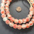Ice Red Multi Made in Ghana Recycled glass African trade beads-Ghana