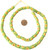 Made in Ghana Lt Green/ Yellow Sun Flower glass African trade beads-Ghana