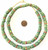 African Green Red Kente Design Recycled glass African trade beads