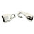 1 set Silver Plated Hook & Eye End Clasp for Leather-Jewelry-Supplies