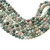 6mm multi color faceted agate Gemstone Round beads