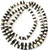 6mm Fine Venetian Black and white Glass Africa Trade Beads [3064]