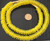Handmade Yellow Ghana disk Krobo Recycled Glass African trade beads-Ghana Handmade Yellow Ghana disk Krobo Recycled Glass African trade beads-Ghana