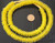 Handmade Yellow Ghana disk Krobo Recycled Glass African trade beads-Ghana Handmade Yellow Ghana disk Krobo Recycled Glass African trade beads-Ghana